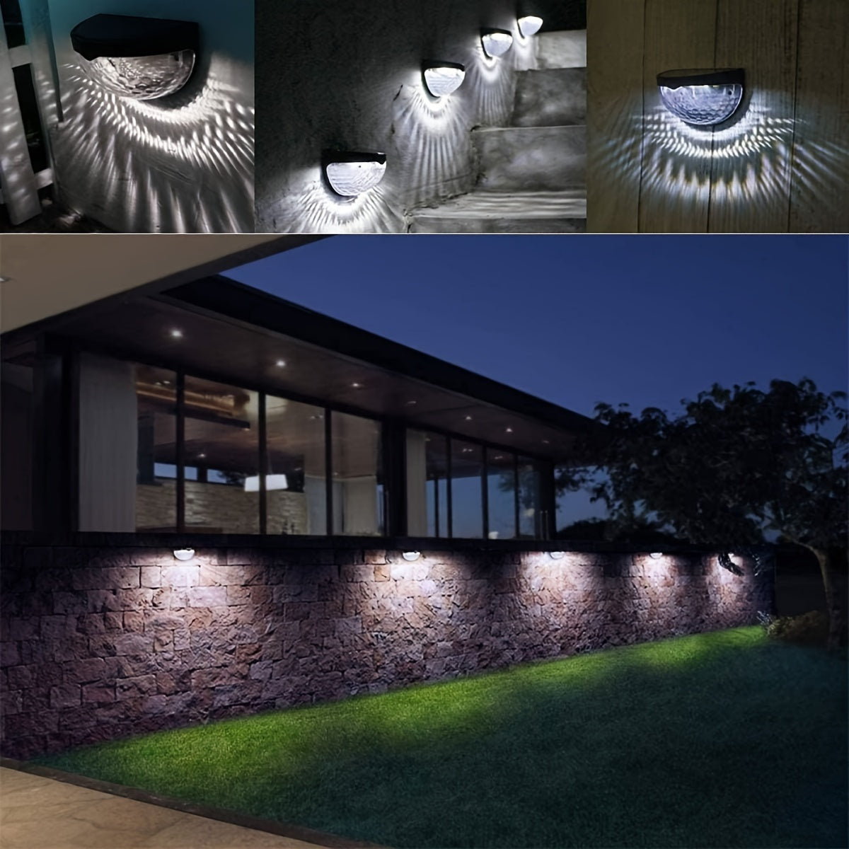 SolarFence - Illuminazione per Recinzione Solare da Esterno, Impermeabile e Decorativa