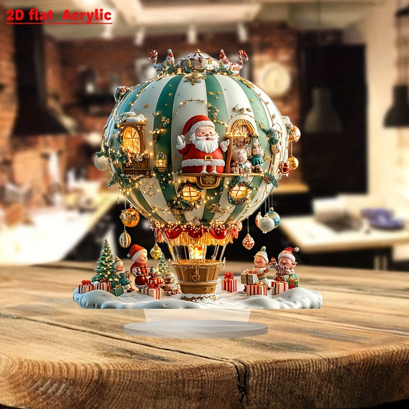 BohoBallon - Kerstman & Elfen Acryl Decoratief Bord