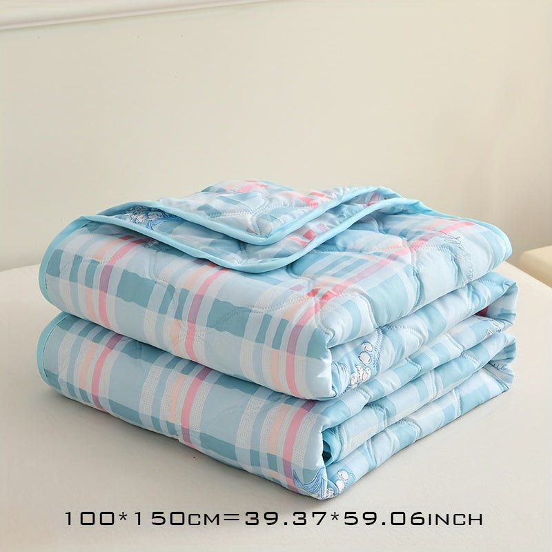 Soft & Lightweight Summer Blanket - Breathable and Skin-Friendly Throw for Sofa, Air Conditioning, and Multiple Uses