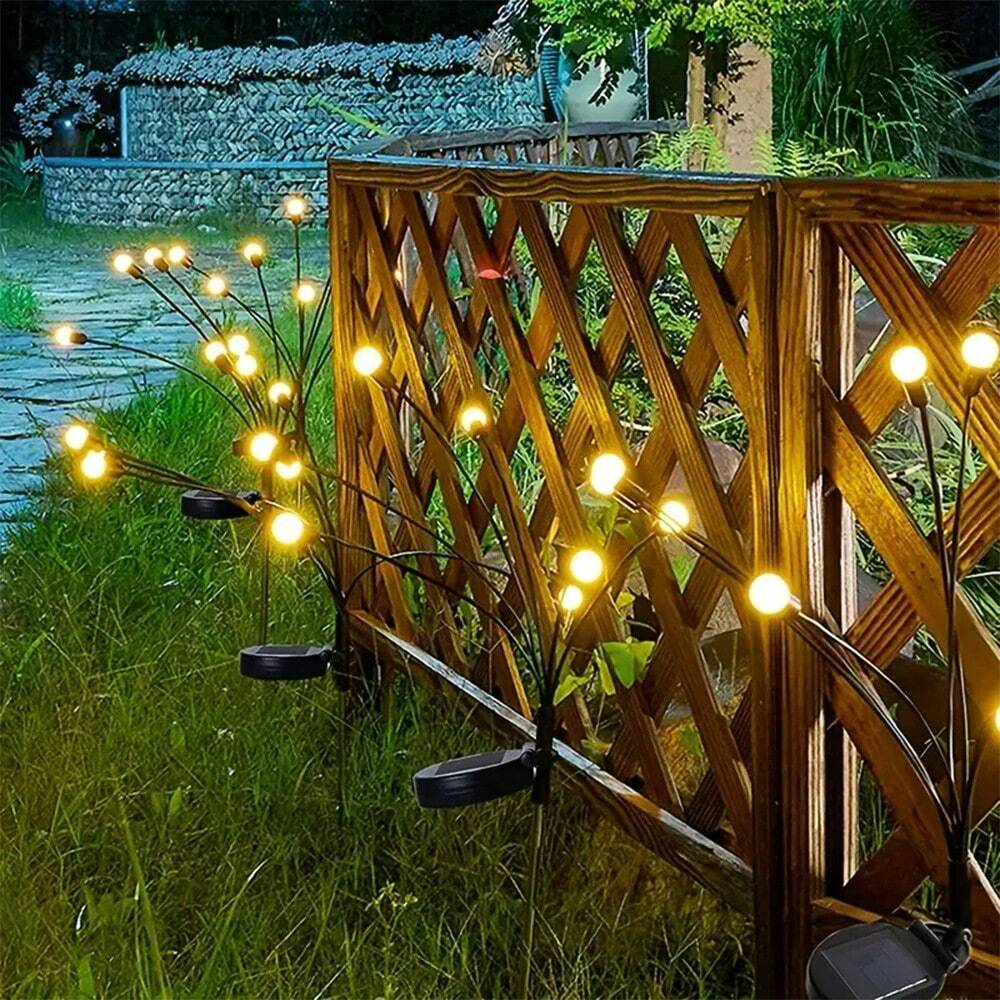 Illuminazione solare da giardino - Luce lampeggiante Starburst, oscillante al vento