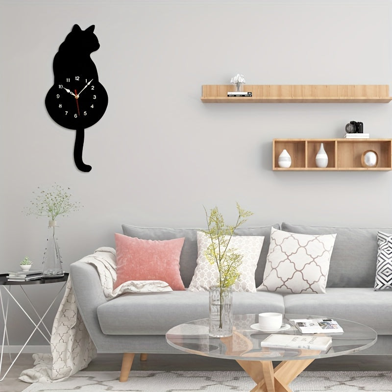 SwingTail - Cat Swing Tail Wall Clock with Silent Mechanism