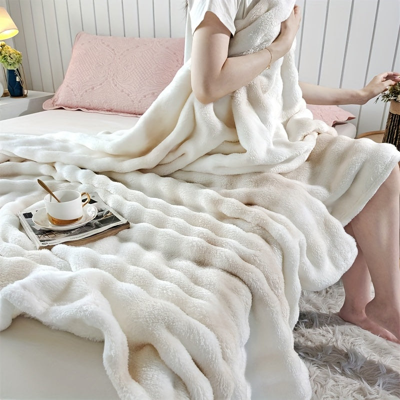 Luxueuze Dikke Fleece Deken – Zachte & Warme Coral Velvet voor Bank, Bed, Kantoor, en Reizen