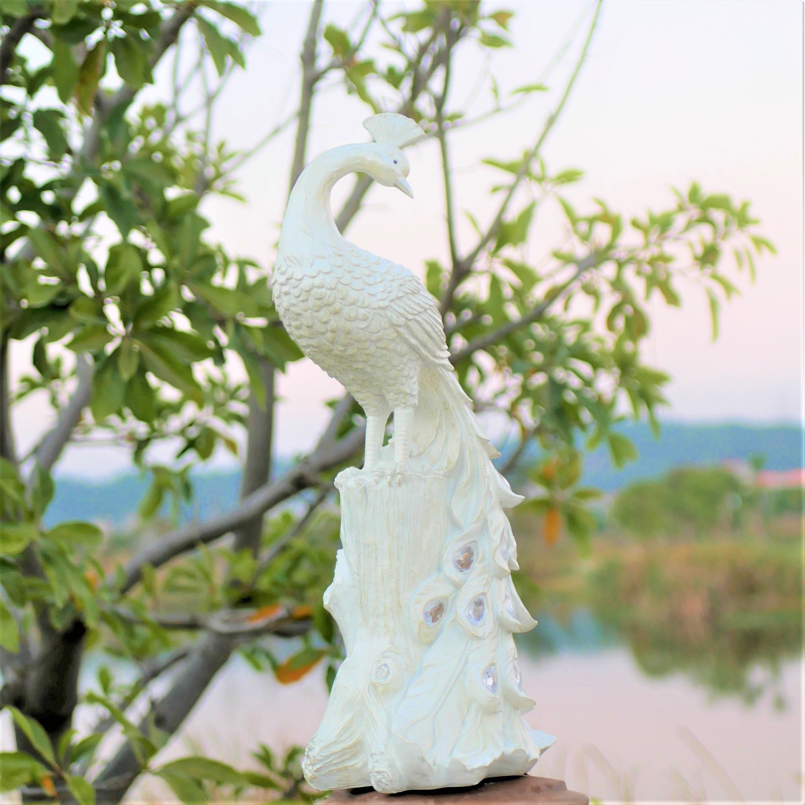 olarPeacock - Colorful Resin Garden Stake Solar-Powered, Perfect