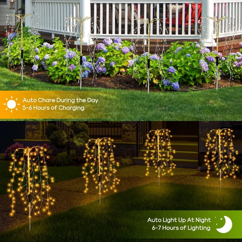 3 Packs Solar Garden Lighting Outdoor Decor