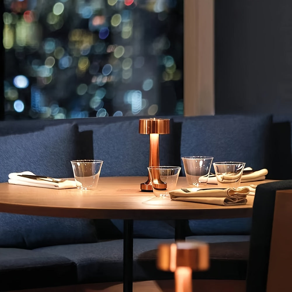 AuroraDesk - Lámpara de escritorio LED recargable por USB con control táctil