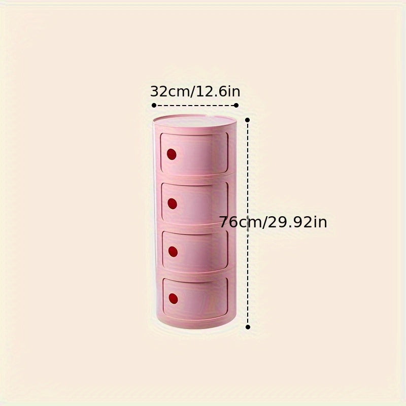 Comodino Rotondo – Mobiletto Bianco per Riporre