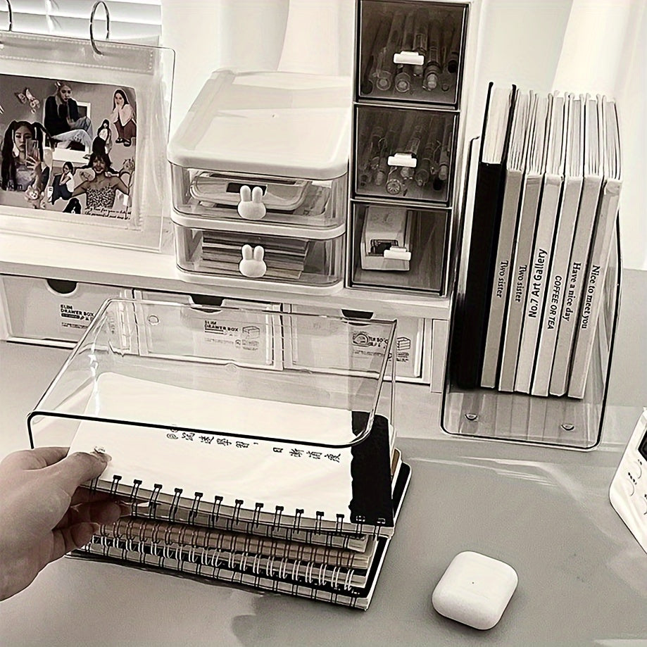 ClearStand - Supporti per libri a forma di U in acrilico trasparente per conservazione domestica e d'ufficio