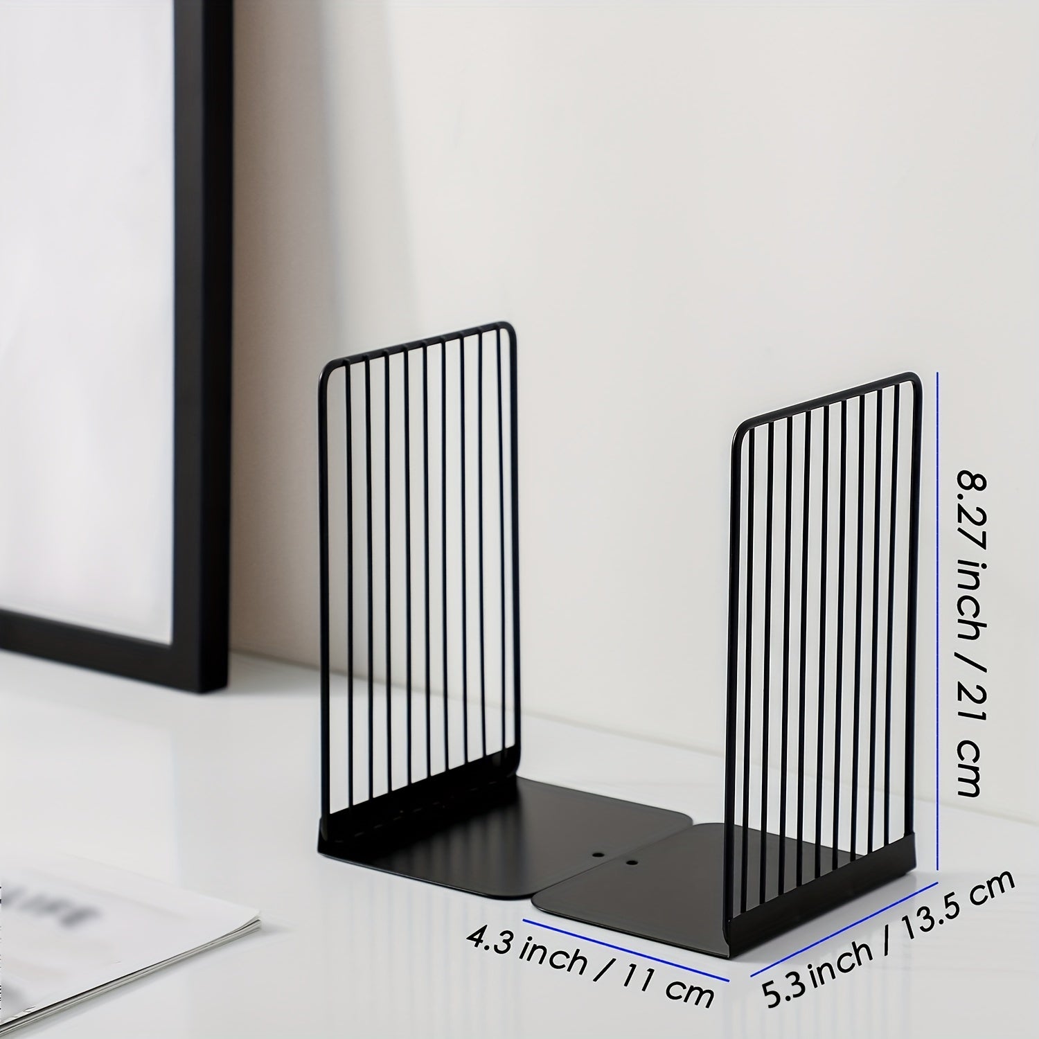 IronHold - Set da 2 Supporti Universali in Metallo per Libri