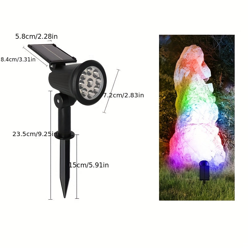 SolarLuxe - Solar Energy 9LED Floodlight for Garden & Patio, Energy-Saving Outdoor Decoration