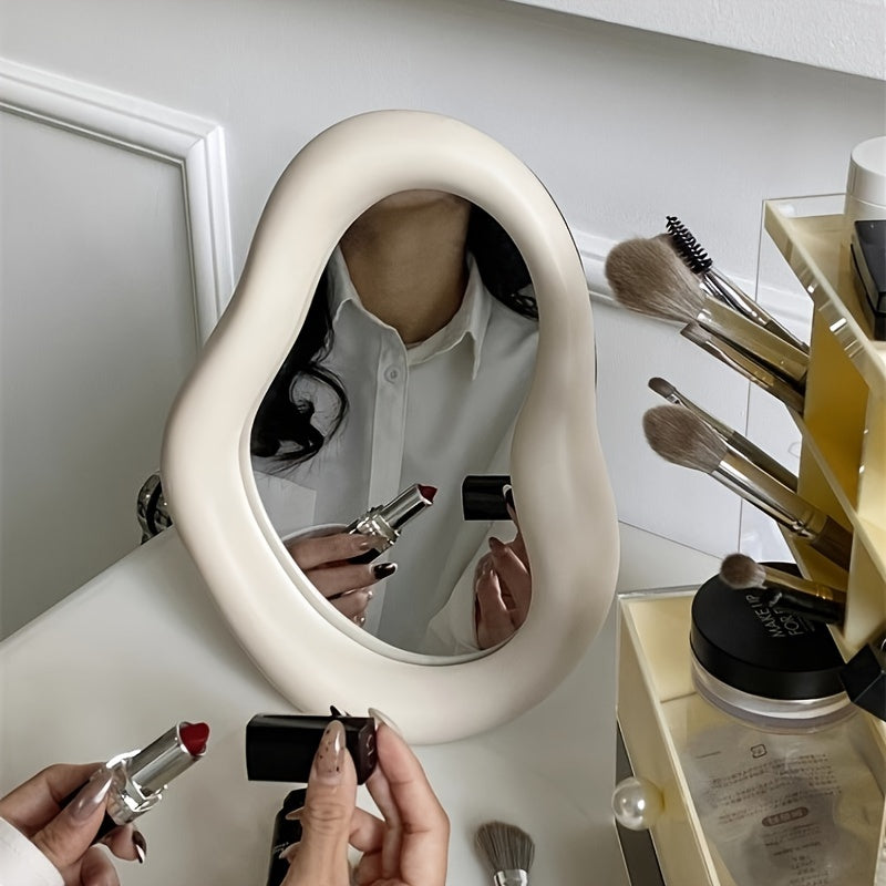 Ceramic Makeup Spiegel – Irregulier Ontwerp, Voor Slaapkamer en Dressoir Decoratie