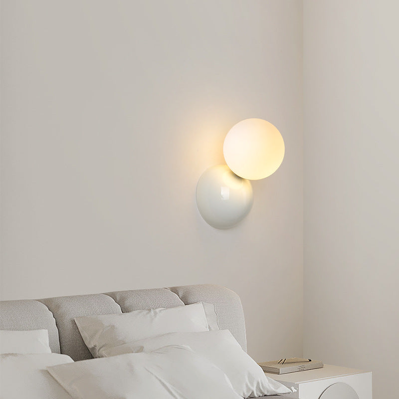 Nova Modern LED Indoor Wall Lamp Black/White Metal Living Room