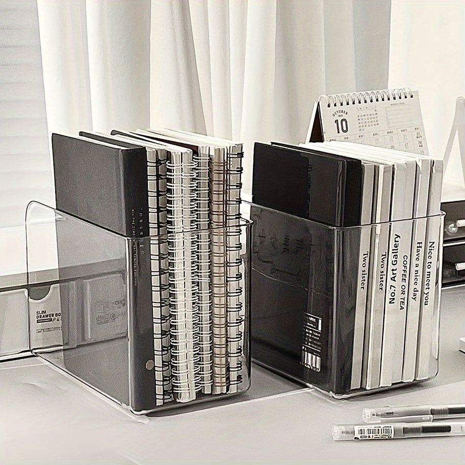 ClearStand - Supporti per libri a forma di U in acrilico trasparente per conservazione domestica e d'ufficio