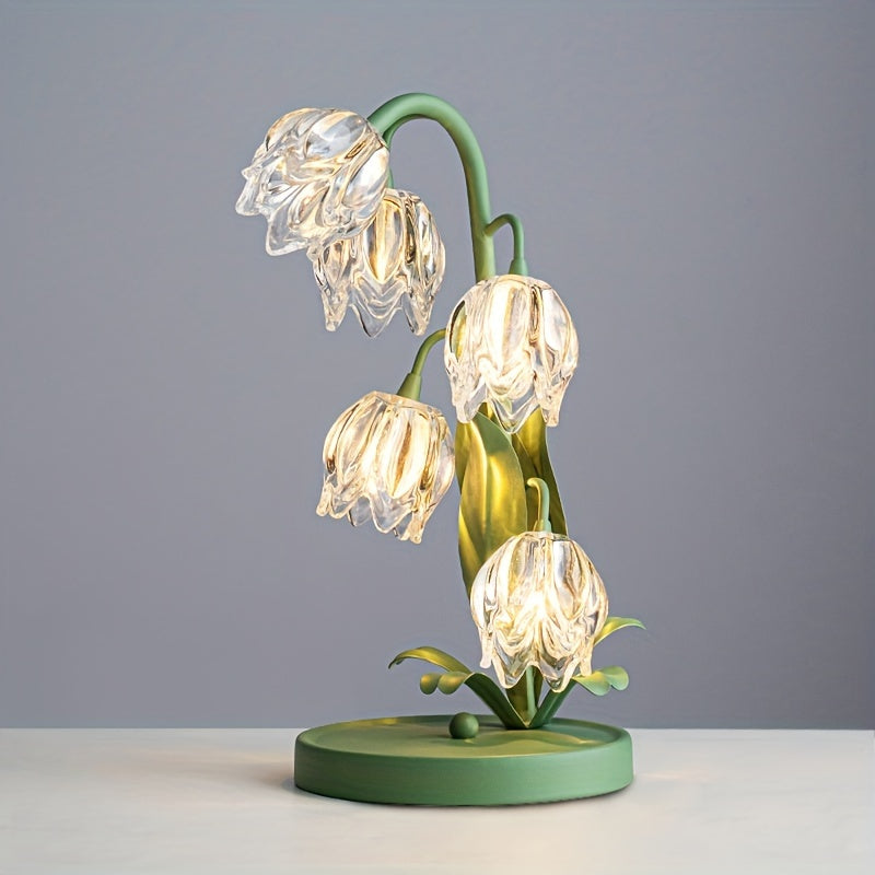BellBloom - Elegante Bellflower LED Tafellamp
