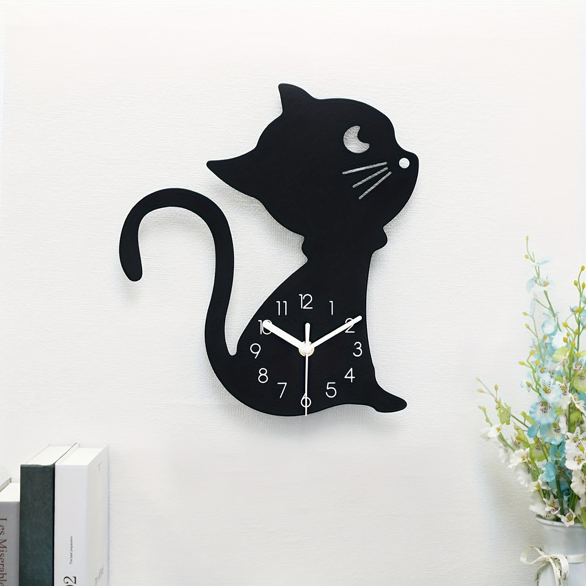 ModernPaws - Creative Cat Wall Clock for Stylish Interiors