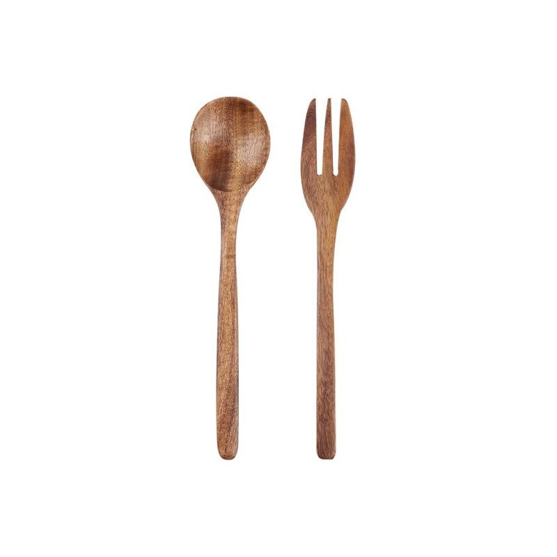 Set de 2 piezas de cucharas y tenedores de cocina Burlywood