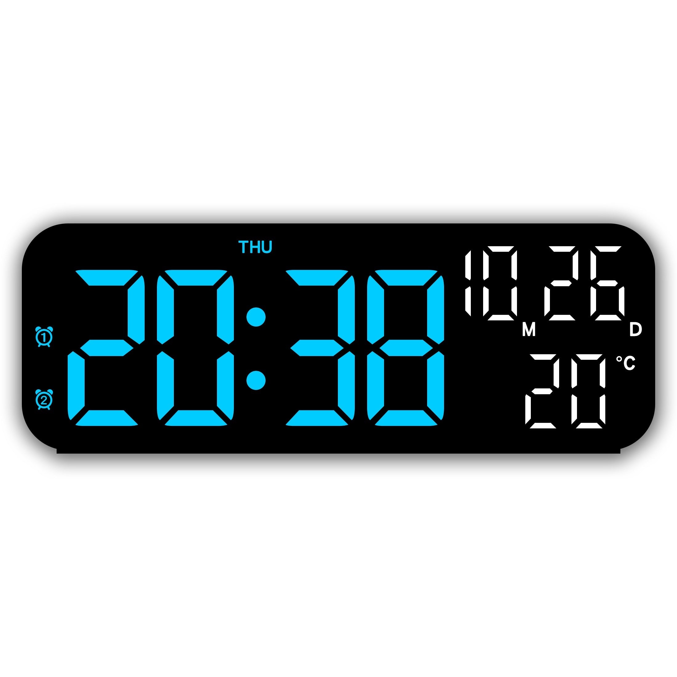 DeskTime - Digitale USB Tafelklok met Datum en Temperatuurweergave