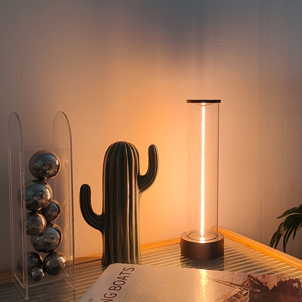 TouchLicht - Lámpara de mesa LED inalámbrica con puerto de carga USB