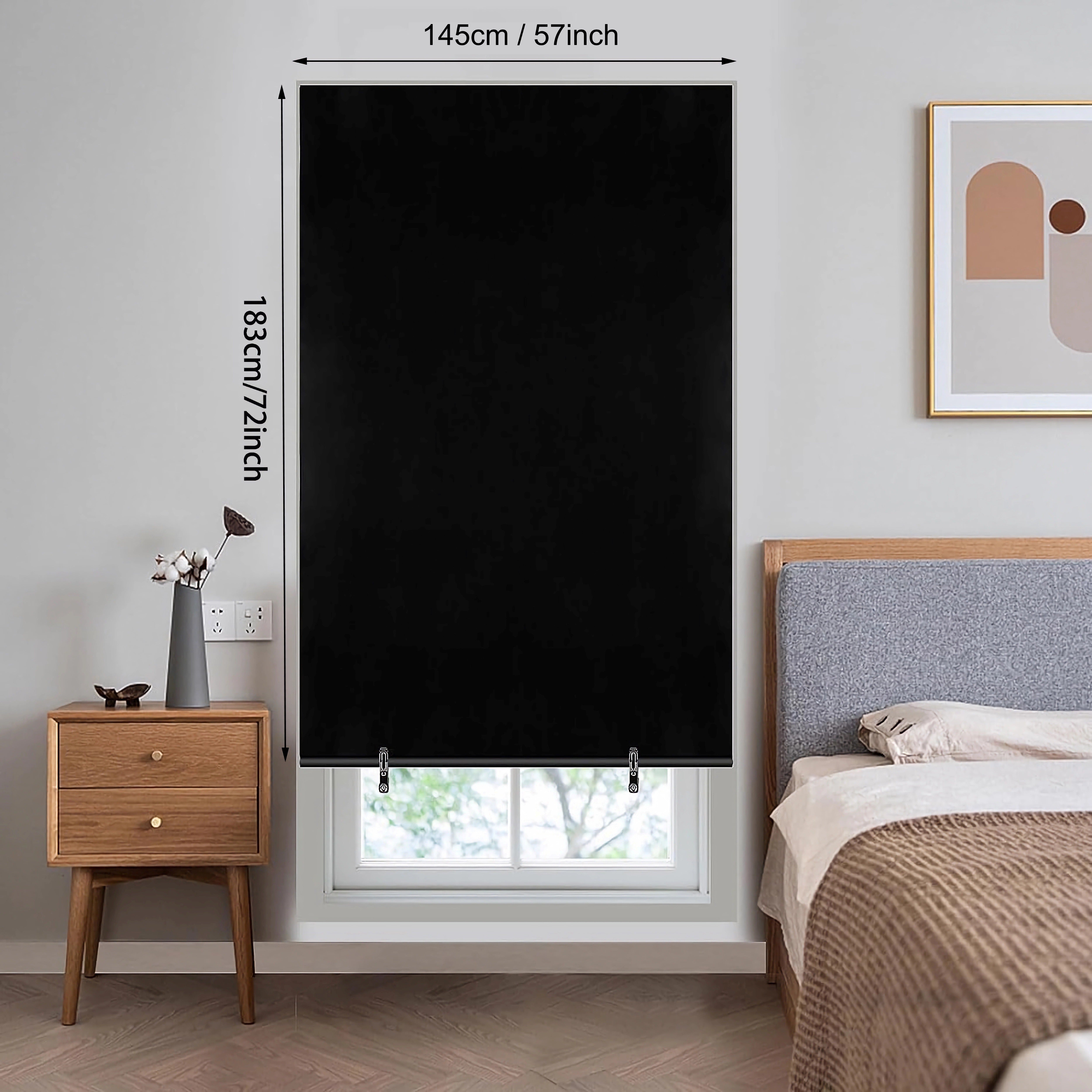 1 pieza de cortinas opacas - cortinas portátiles para viajes, dormitorio y trabajadores nocturnos