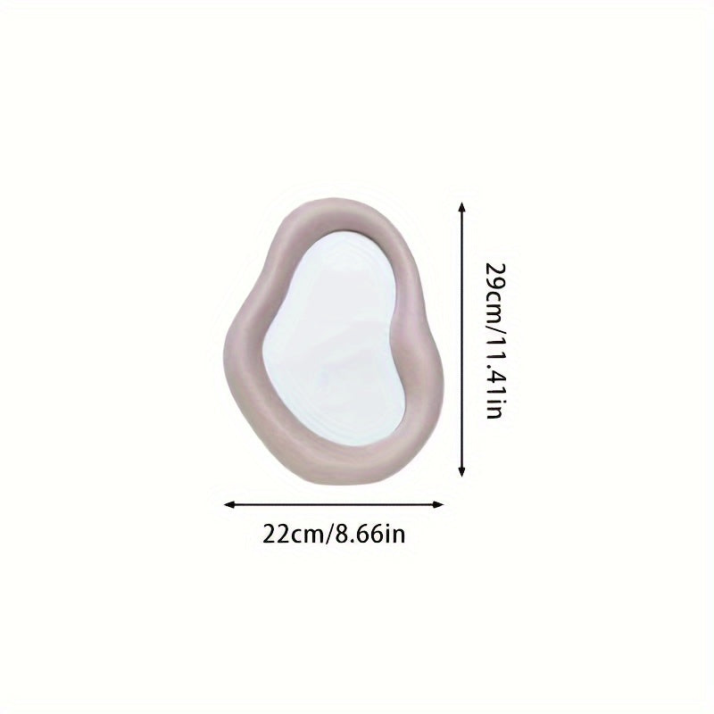 Ceramic Makeup Spiegel – Irregulier Ontwerp, Voor Slaapkamer en Dressoir Decoratie