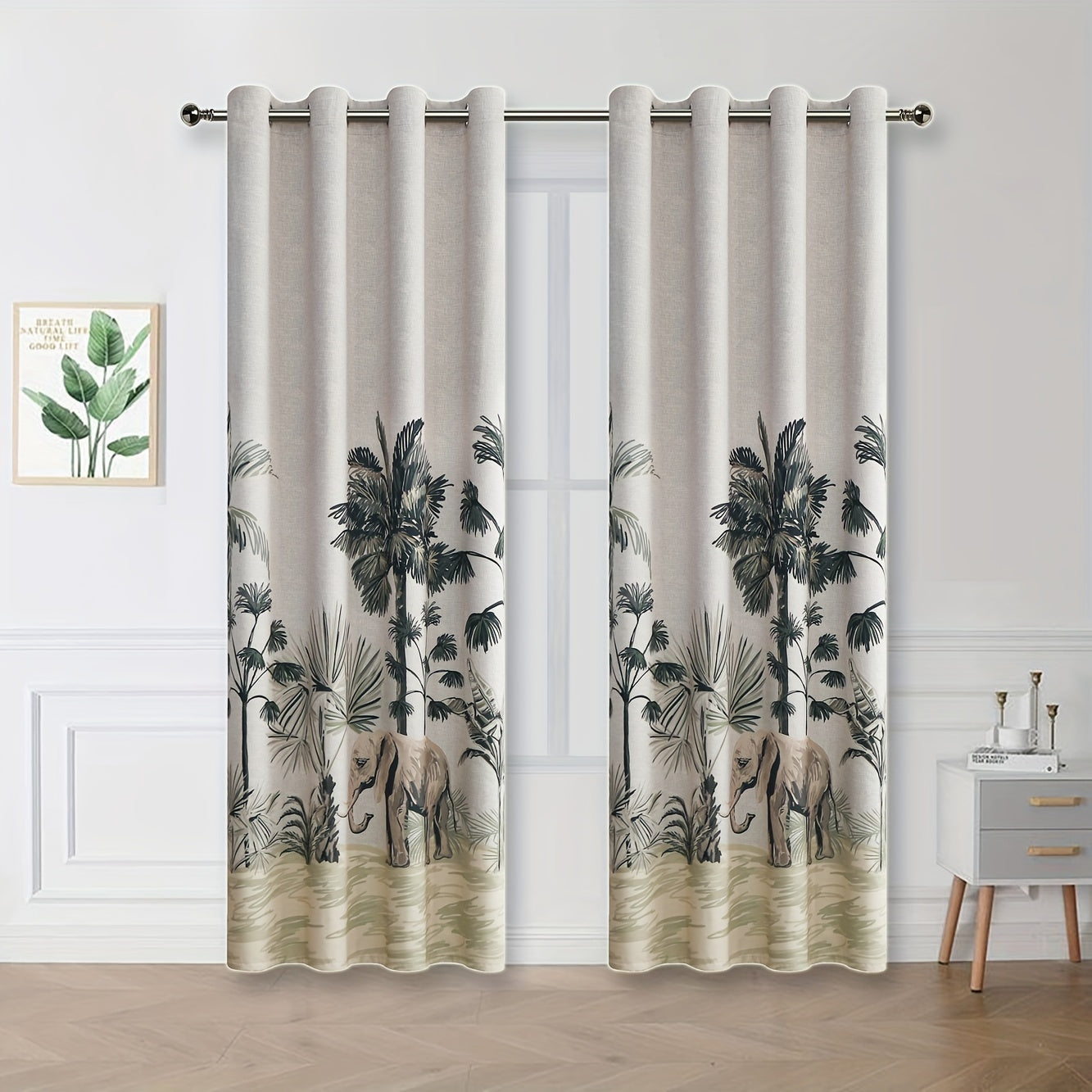 Tende Oscuranti Rainforest - 2 Pezzi Stampati per Camere da Letto, Soggiorni e Uffici