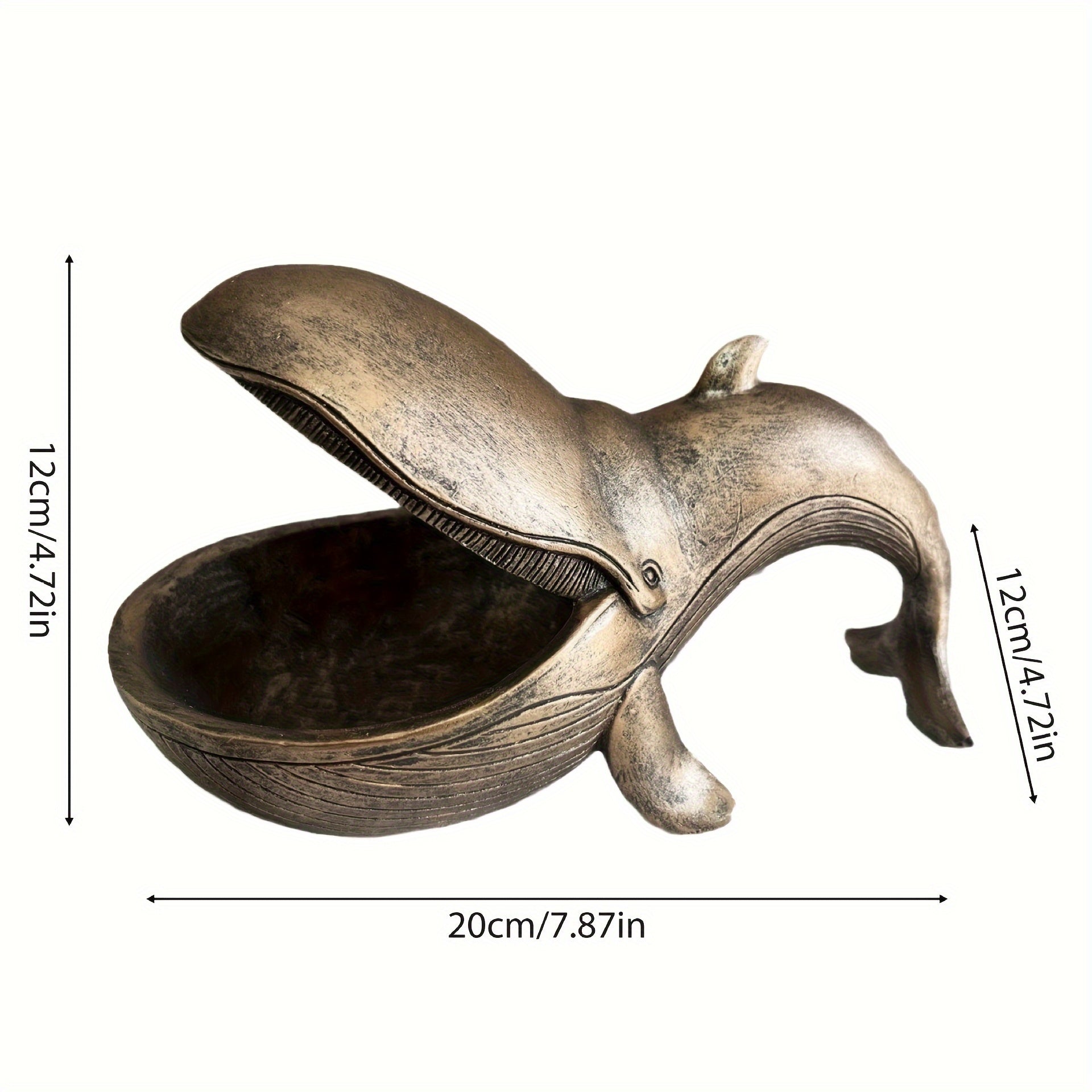 WhaleDecor - Whale Statue Candy Plate & Storage Box
