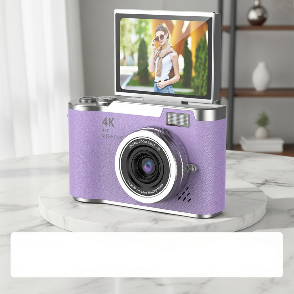 4K Digital Vlogging Camera Flip Screen Perfect Gift Adults - Image 13