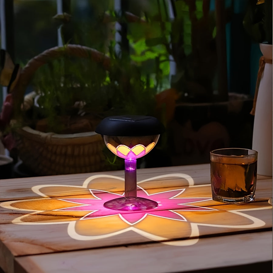 SolarBloom - Solar Energy LED Table Lamp with Flower Projection