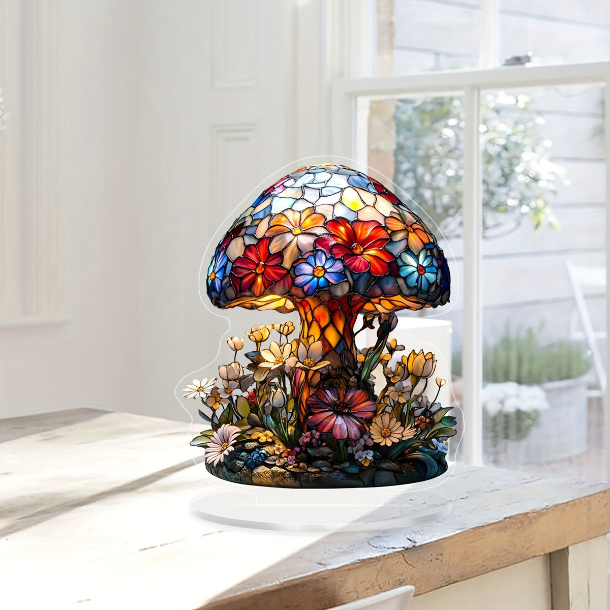 DecoLicht - Lámpara de mesa de acrílico seta Art Deco