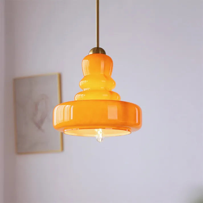 GlassElegance - Lampada a Sospensione in Vetro Elegante per Soggiorno e Cucina