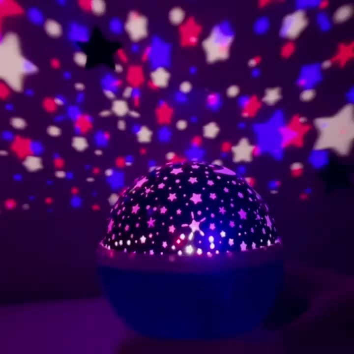 StarGlow - Proyector Estelar LED Nachtlampje con Colores Ajustables y Alimentación USB