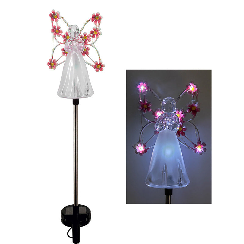 SolarAngel - LED Garden Lamp on Solar Energy with Angel Design – Weatherproof Outdoor Lighting