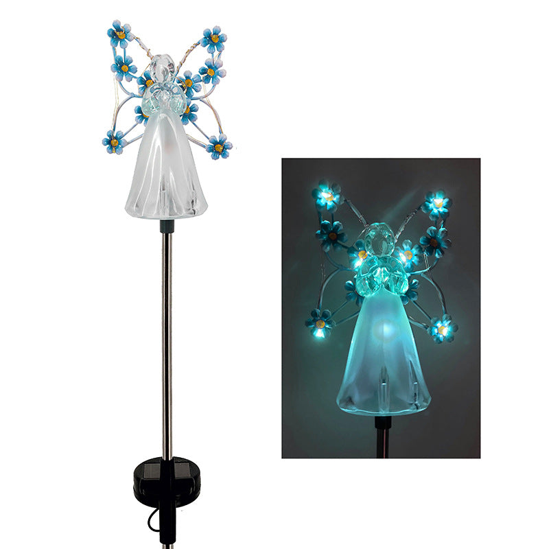 SolarAngel - LED Garden Lamp on Solar Energy with Angel Design – Weatherproof Outdoor Lighting