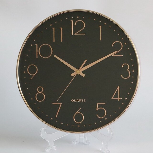 Digital Rose Gold Wall Clock