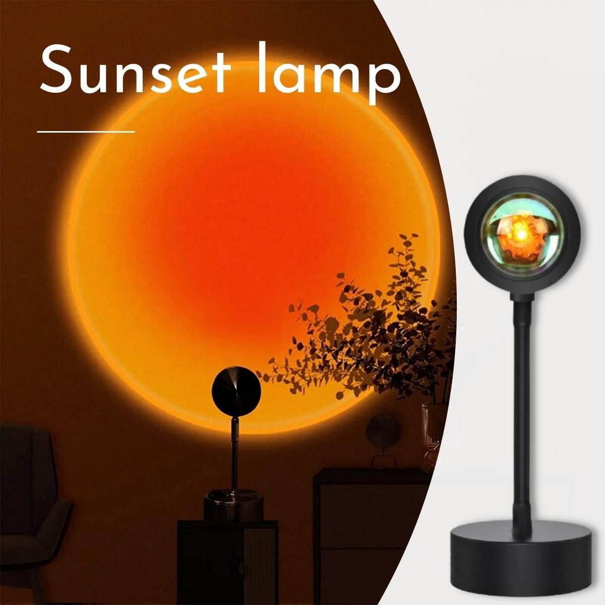 GloedGlimpse - Crea un Ambiente Encantador con la Lámpara de Mesa LED Atardecer de GloedGlimpse
