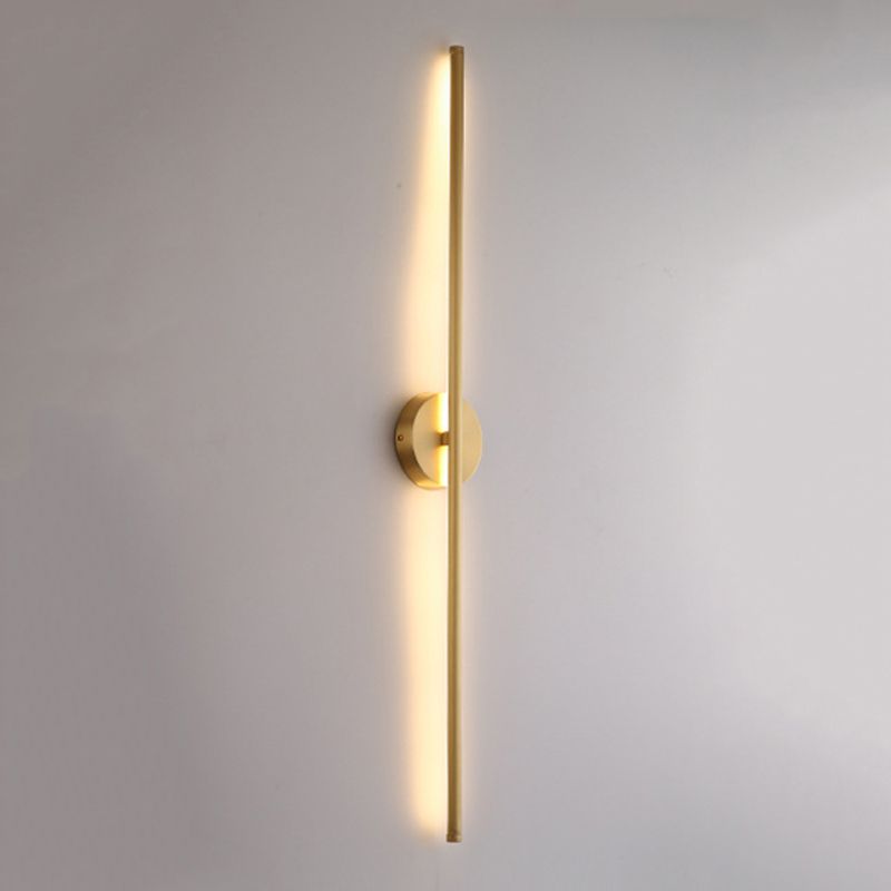 Elias Modern Linear LED Wall Light Gold, Indoor Use, Metal, Bathroom