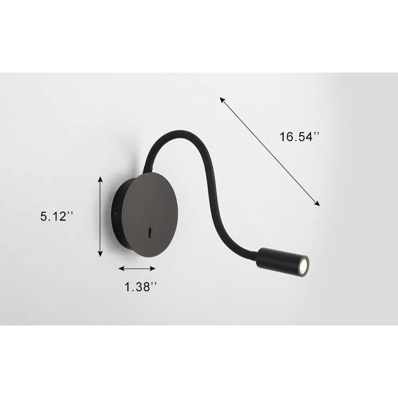 FlexiGlow - Adjustable LED Wall Lamp with 360-Degree Light