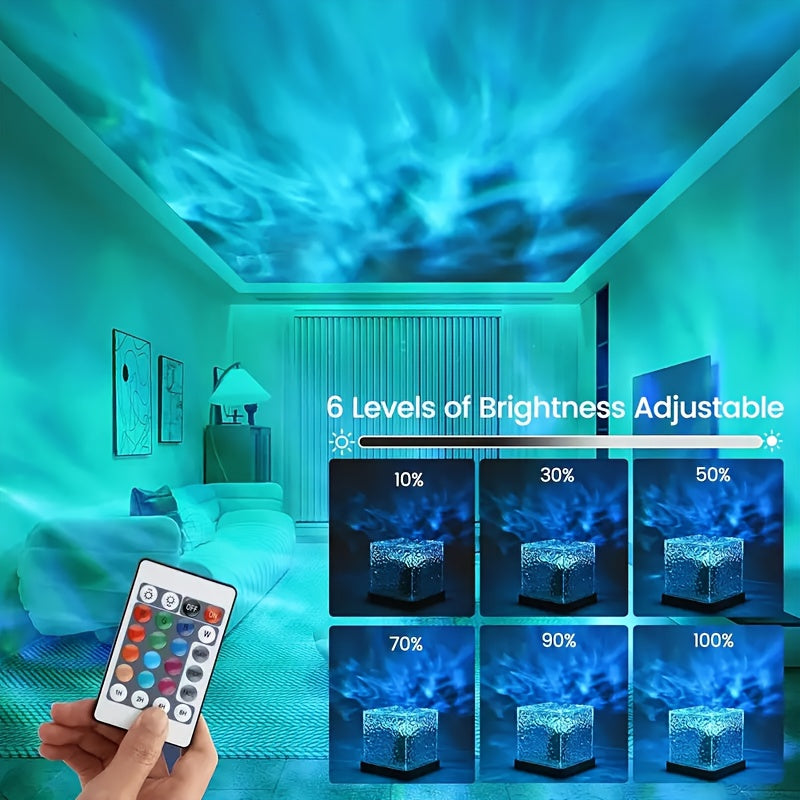 OceanWave - 16 Kleuren LED Nachtlamp met Golfeffect