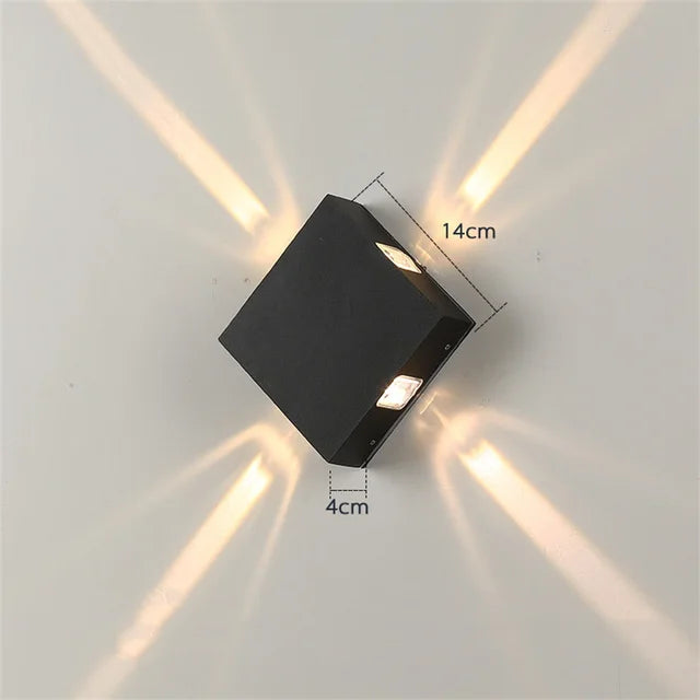 LumiWall – Lampada da parete LED resistente alle intemperie per esterni – Illuminazione efficiente ed elegante