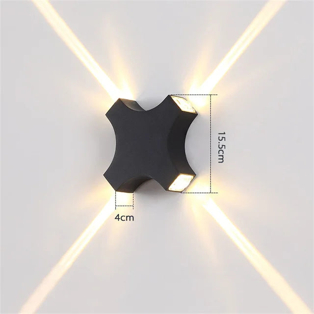 LumiWall – Lampada da parete LED resistente alle intemperie per esterni – Illuminazione efficiente ed elegante