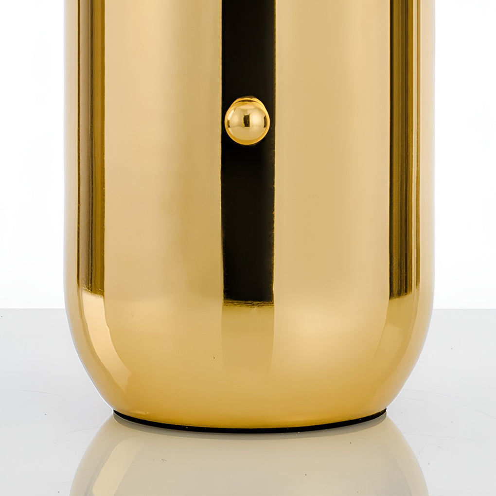 Lámpara de mesa de 1 luz con bolas sopladas a mano, electrochapada, estilo nórdico