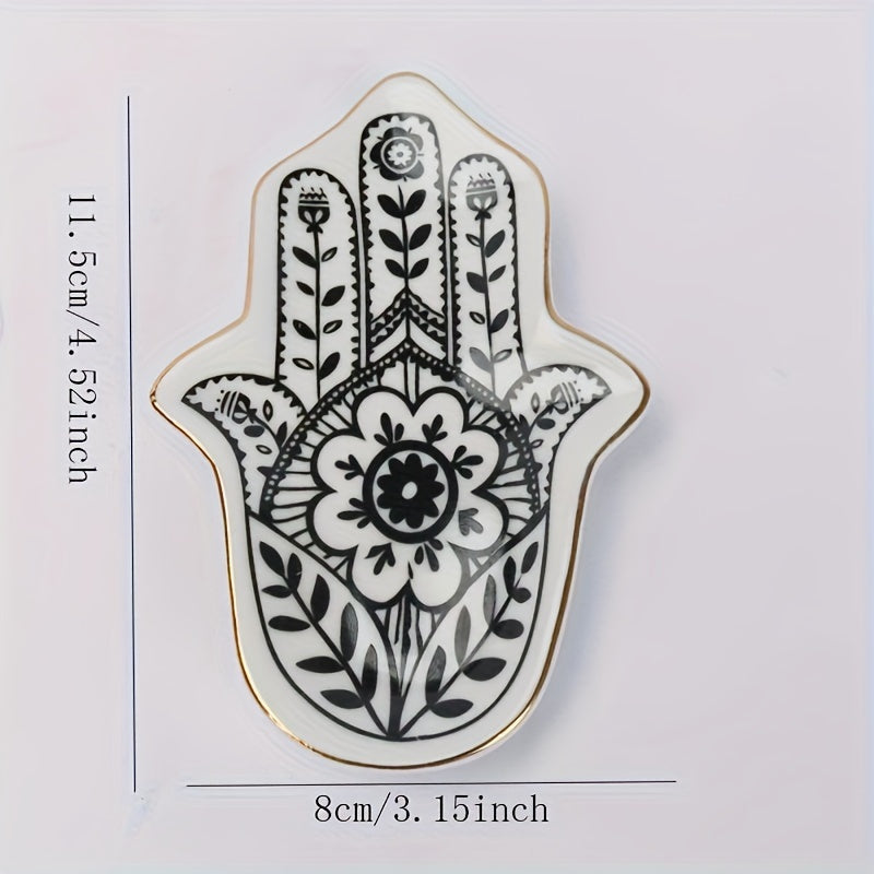 PalmTray - Vassoio Ovale in Ceramica per Gioielli