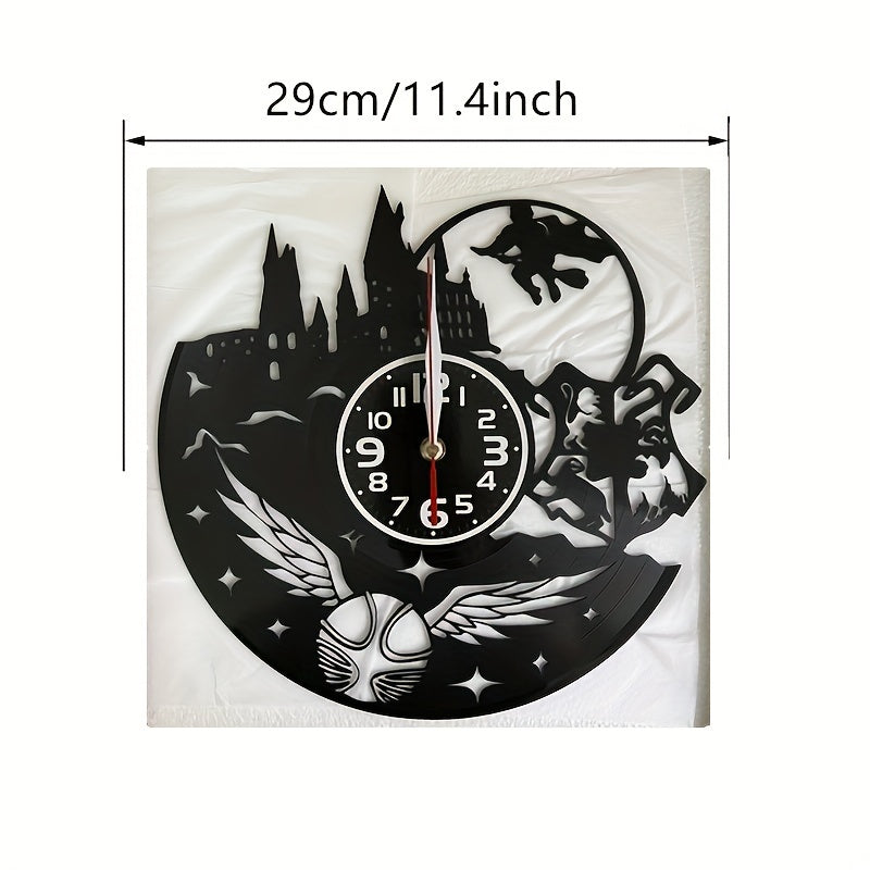 Stille LED Vinyl Record Wandklok - Perfect Voor Woonkamer, Slaapkamer, Keuken & Kantoor Decor | Ideaal Cadeau Voor Verjaardag, Moederdag & Halloween