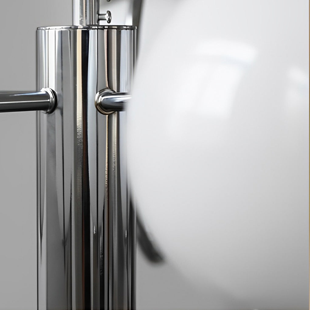 Lámpara de techo nórdica de hierro con globo de vidrio electrochapado de 4/5 luces