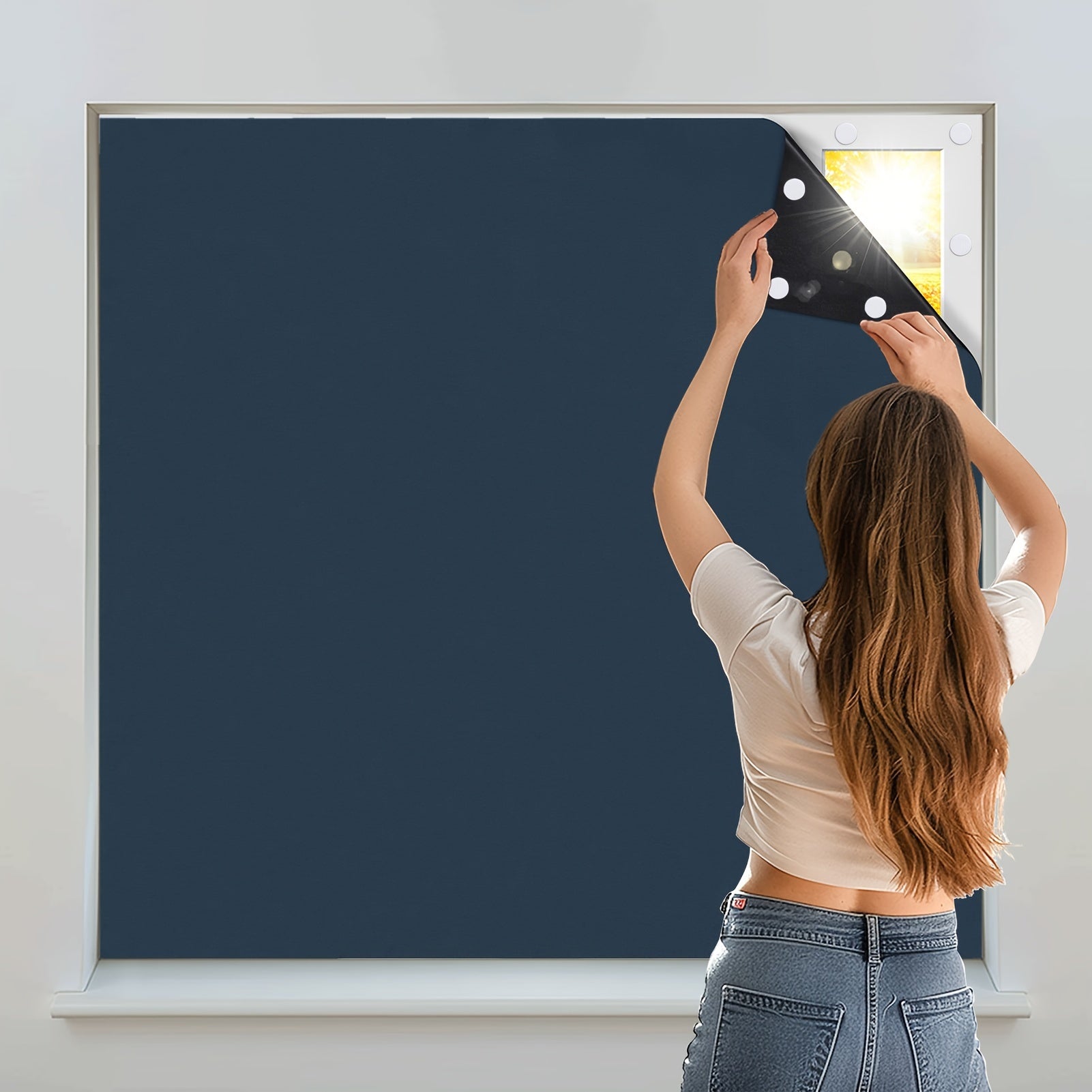 1 Pezzo Tende Oscuranti - Tende Oscuranti Portatili, Rivestimento per Finestre per Camera da Letto e Soggiorno