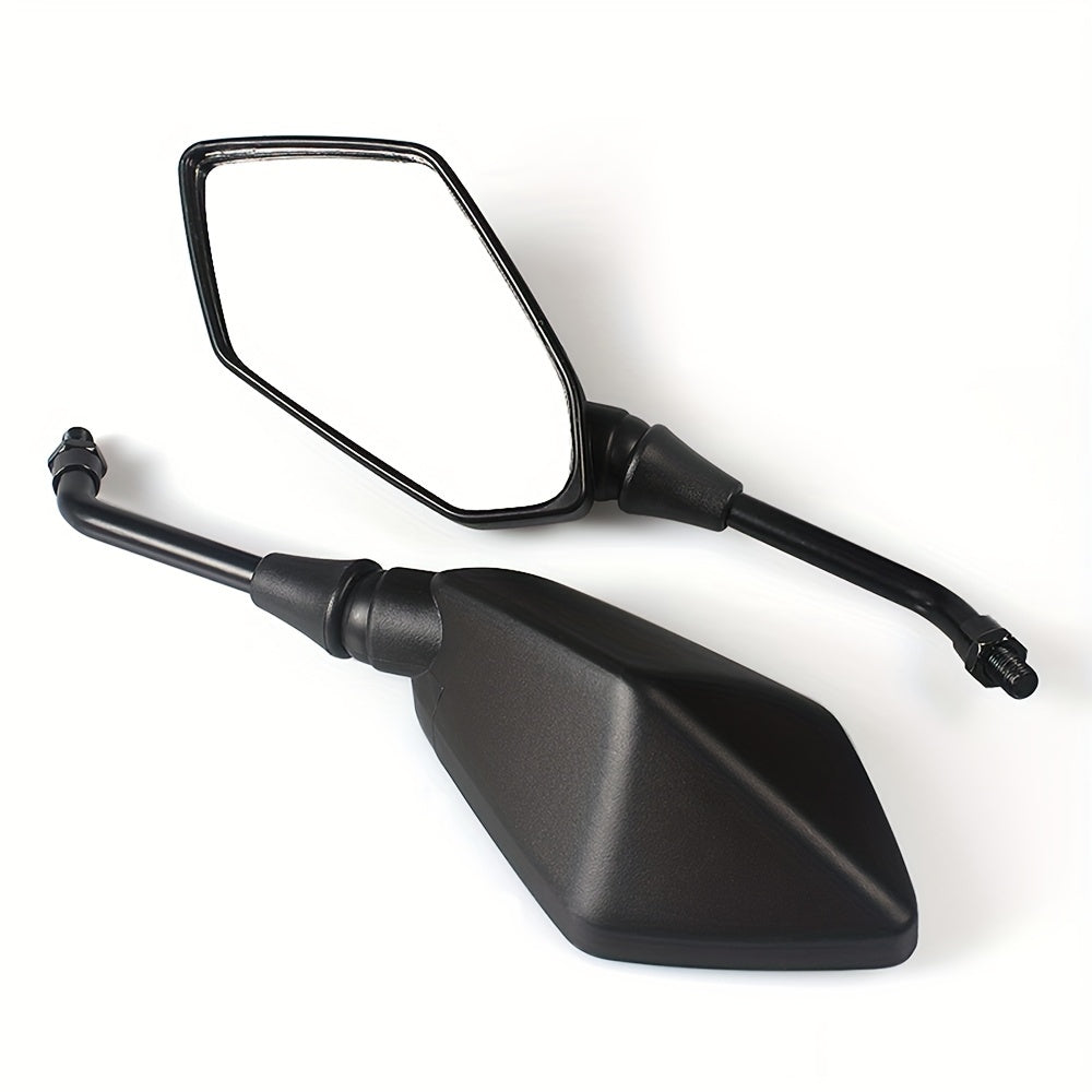 2 piezas Espejos retrovisores universales de 10 mm para motocicleta – Espejos de seguridad para ATV, UTV, accesorios para scooter