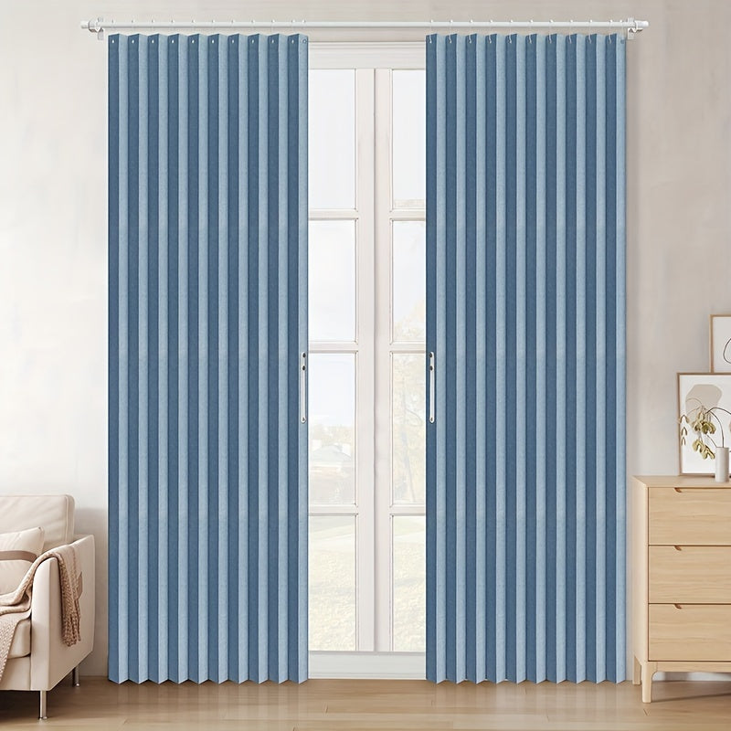 Tende a Pacchetto Oscuranti Classiche - Tende Plissé a Righe per Camera da Letto e Porte