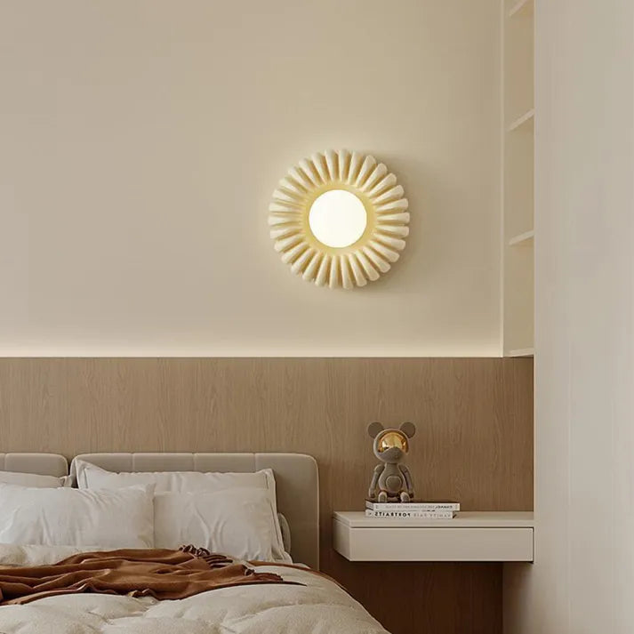 ResinGlow – Lámpara de pared moderna de resina para dormitorio