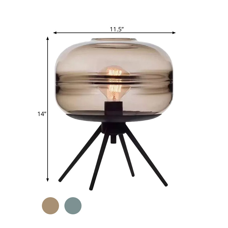 GlassLuxe – Lámpara de mesa moderna de cuatro patas con diseño elegante