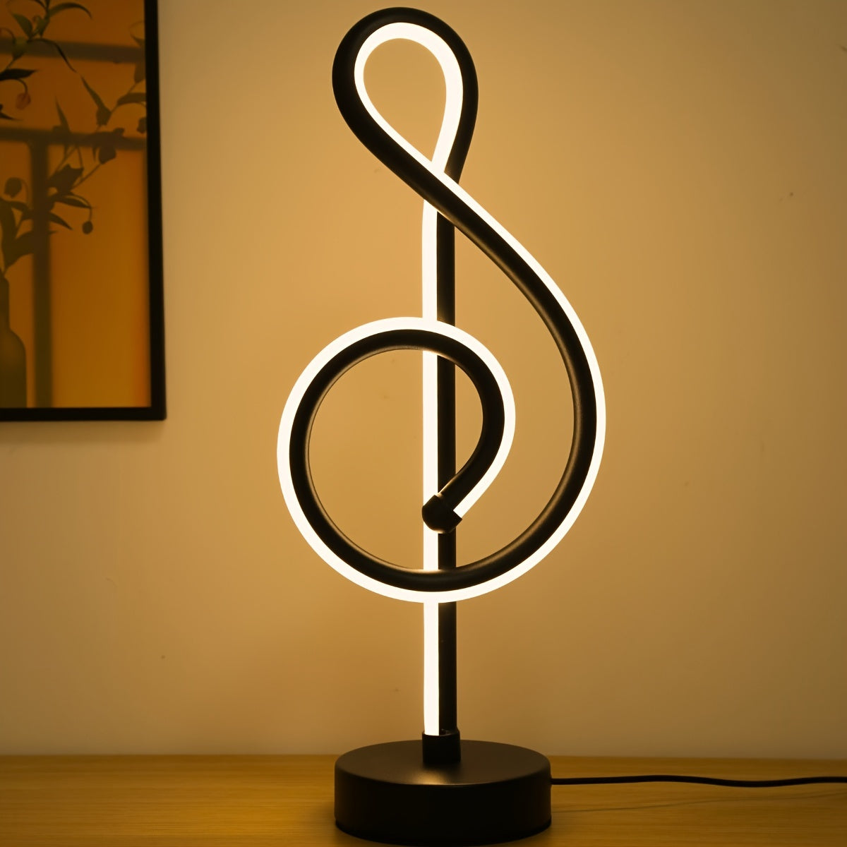 TrebleLight - Candeeiro de Mesa Moderno e Criativo com Iluminação LED Ajustável