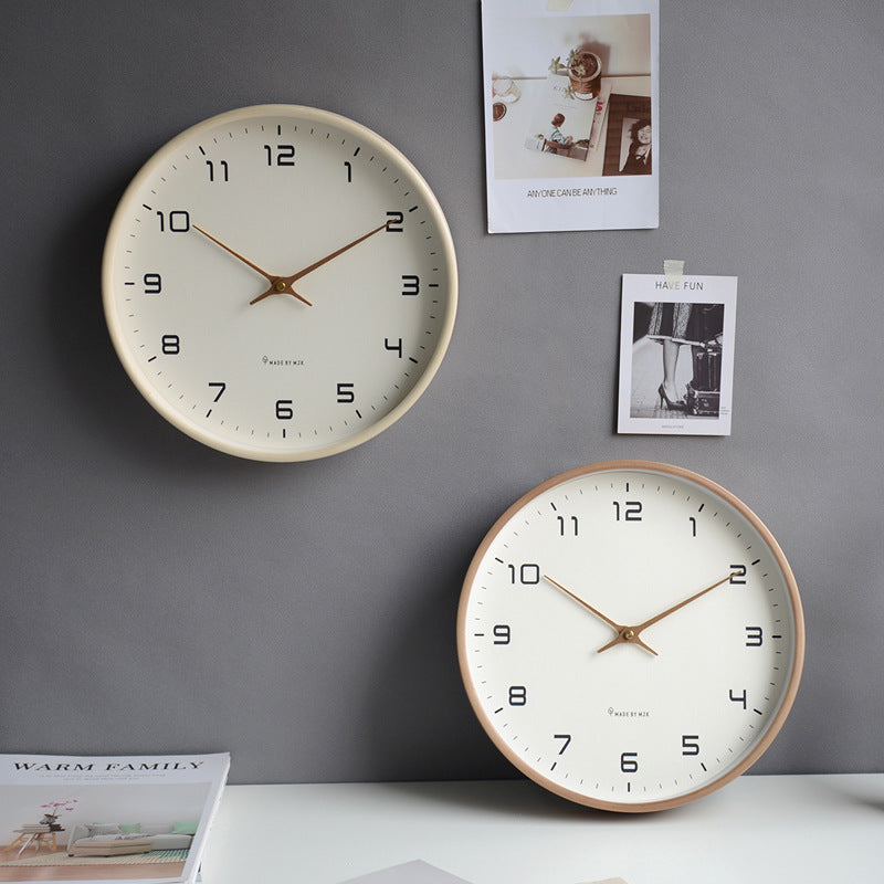 Minimalist Analog Wooden Wall Clock for Home
